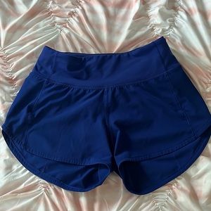 Royal Blue Lululemon Speed Up Shorts